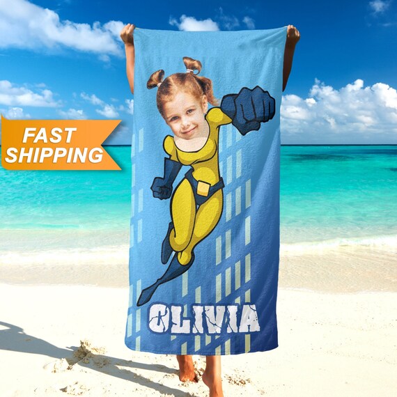 Superhero beach towel sale