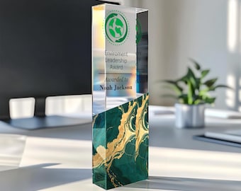 Custom Acrylic Award Plaque: Corporate Gift, Employee Recognition