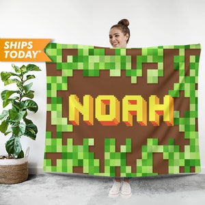 Personalized Blanket: Custom Name Minky or Sherpa Blanket