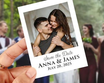 Custom Photo Wedding Save the Date Magnet: Personalized Invitation