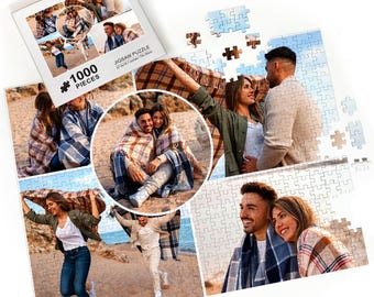 Custom Photo Collage Puzzle, Personalized Keepsake Gift