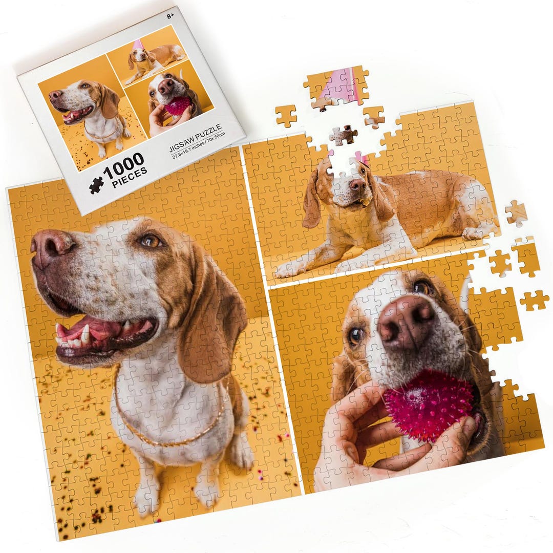 Design Puzzles Custom Three Photo Jigsaw Puzzle: Personalized Collage Gift - Etsy