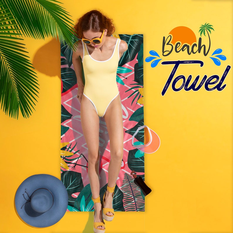 Custom Beach Towel Personalized Beach Towel With Your Name Etsy