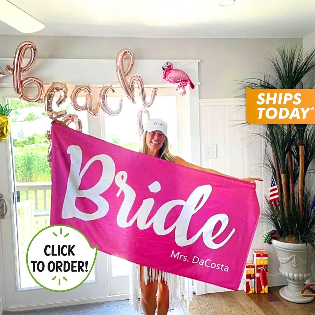 Custom Beach Towel Mr and Mrs Personalized Beach Towel Groom Etsy