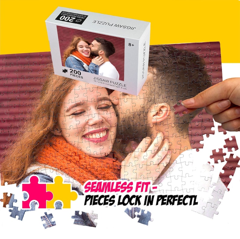 Personalized Puzzle with Your Photo, 48- 1000 Piece Custom Puzzle, Custom Gifts for Mom Her Him Boyfriend Girlfriend image 6