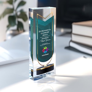 Custom Trophy Acrylic Award, Personalized Trophy Award Plaque, Corporate Employee Clear Customized Award Trophy, Sports Team Recognition A10