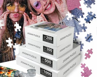 Custom Photo Puzzle – Personalized Jigsaw from Your Picture | 48–1000 Pieces | Gift Box Included