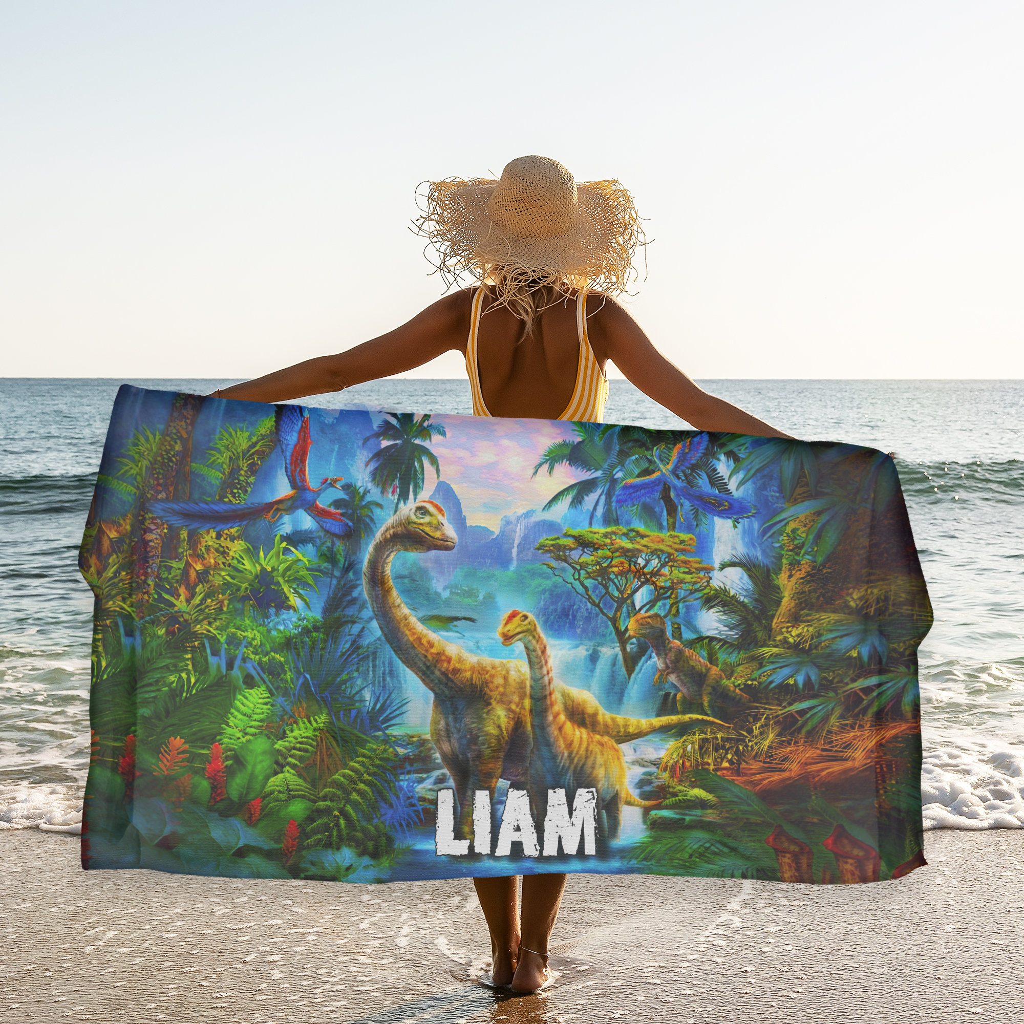 Dinosaur beach sale towel