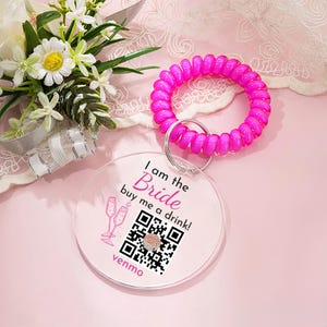 Venmo the Bride QR Code Bracelet: Bachelorette Party Favor