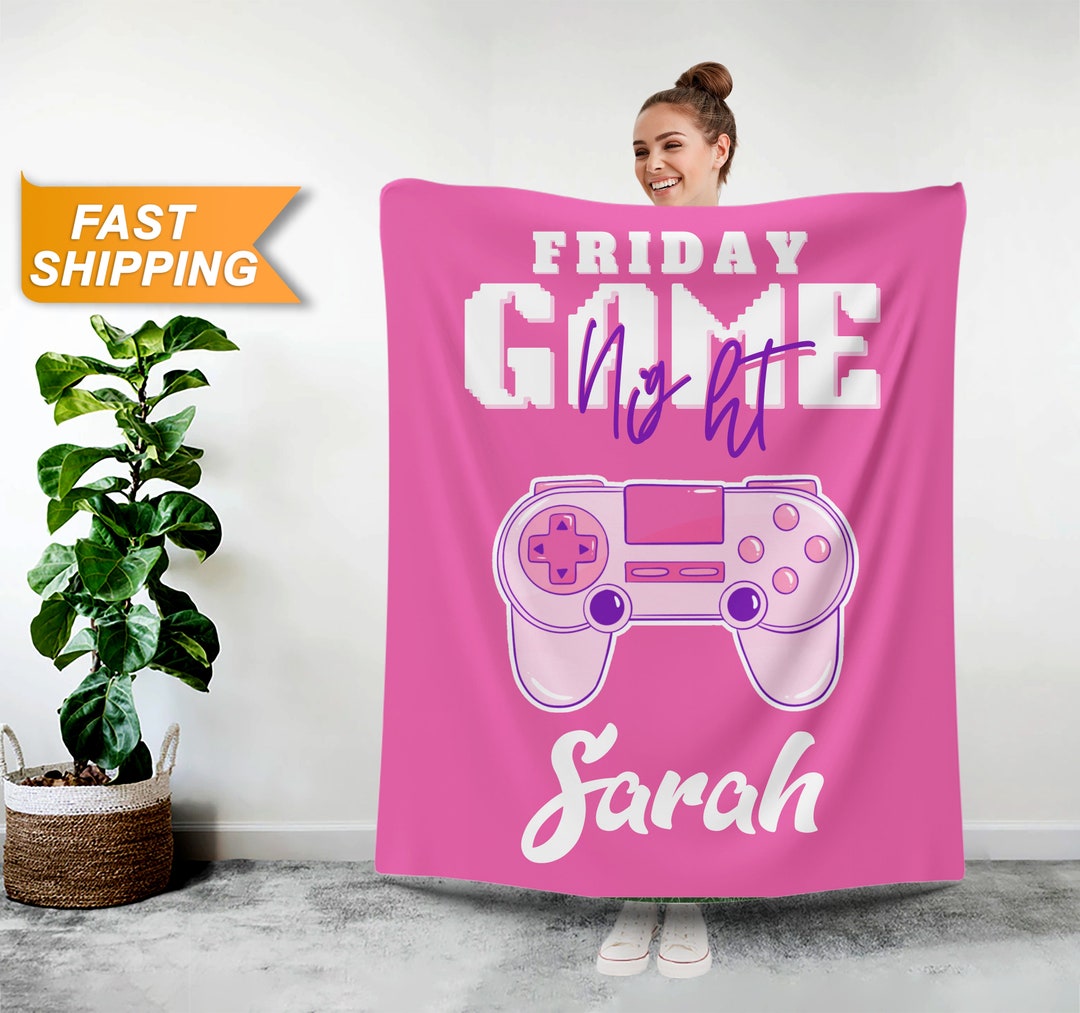 Video Game Blanket Personalized Gaming Blanket Custom Gamer Etsy