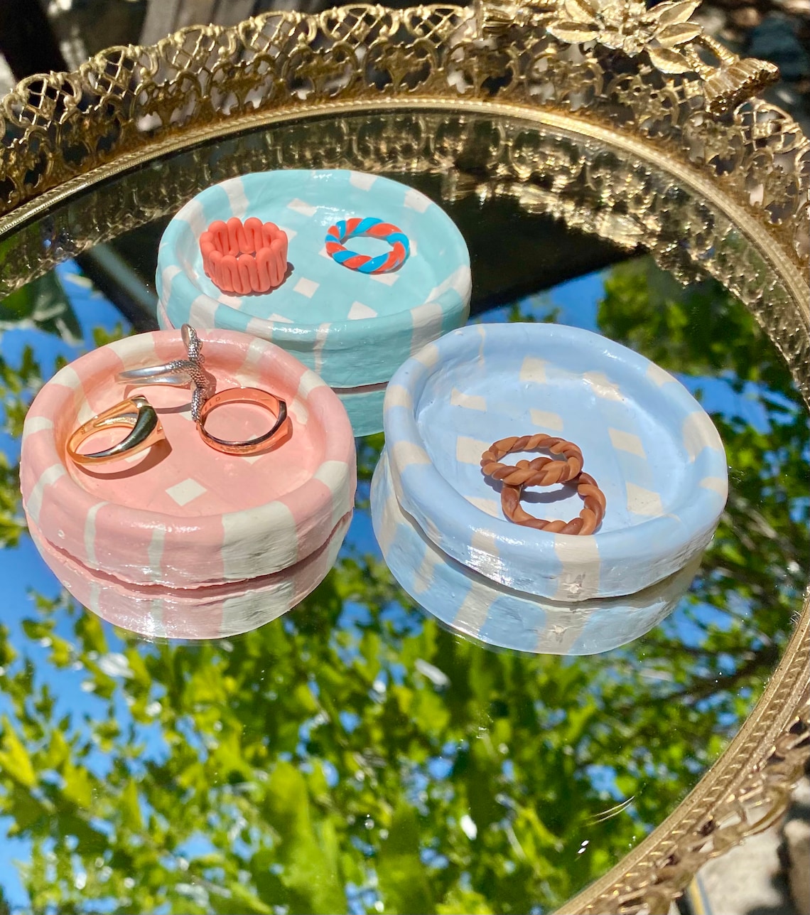 Handmade Jewelry Dish Trinket Dish Ring Holder Clay Dish Etsy