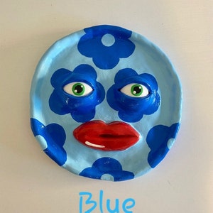 CUSTOM Flower Face Jewelry Dish/Tray image 2