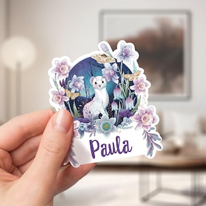 Personalisierter Aufkleber "Lumi" – Namenssticker für Schule, Einschulung, Brotdose & Trinkflasche – Vinyl Sticker personalisiert