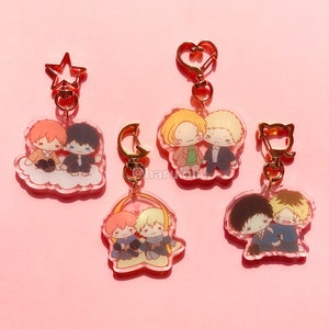 LLAVEROS DE CHIBI DADOS - Emparejamientos (Mafuyu x Uenoyama, Yuki X Mafuyu, Akihiko x Haruki, Shizusumi x Hiiragi)