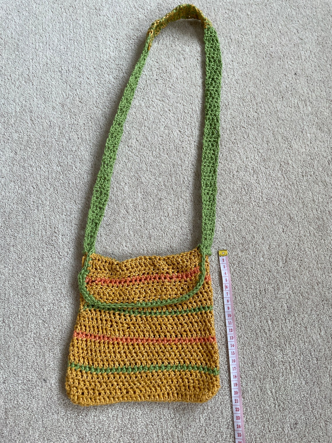 Crochet cross body shoulder bag Etsy