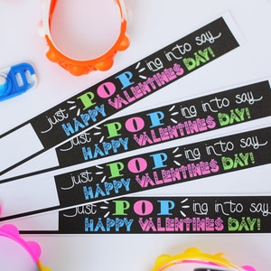 Fidget Popper Valentine&#39;s Printable