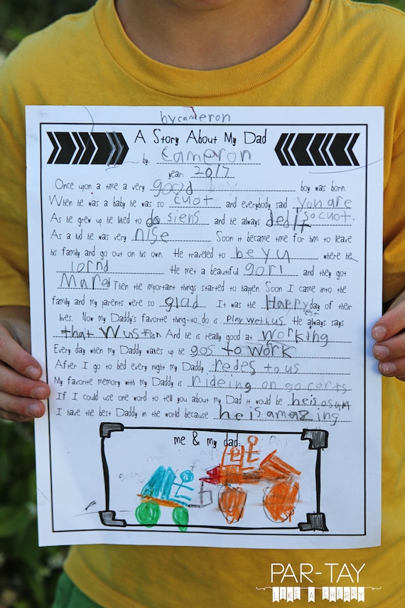 Father's Day Mad Libs Printable | Etsy