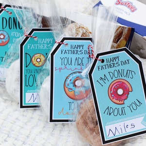 Father&#39;s Day Donut Tags