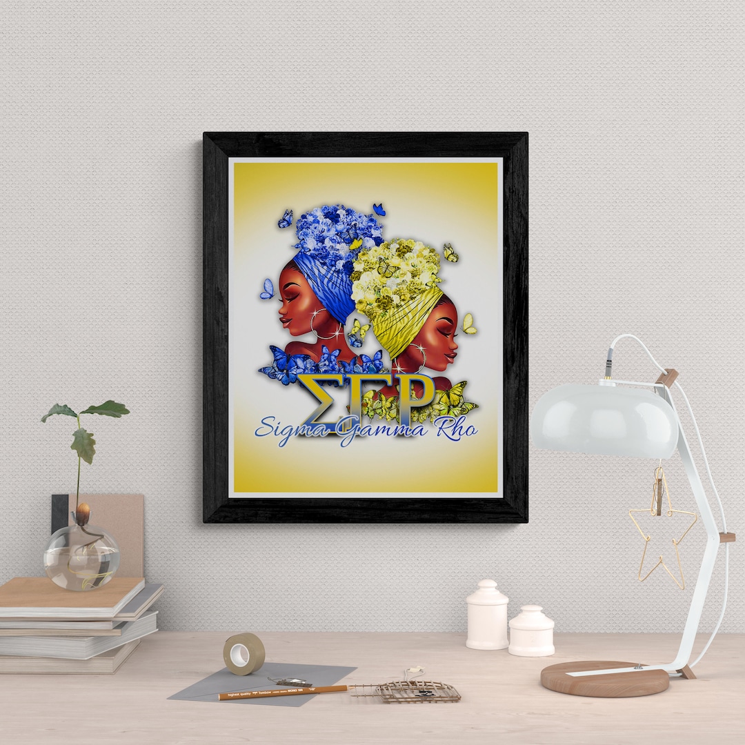 Che Rho Design Violet 8x10 Sigma Gamma Rho 2 Ladies Che Artwork, Digital Download, Sorority ...