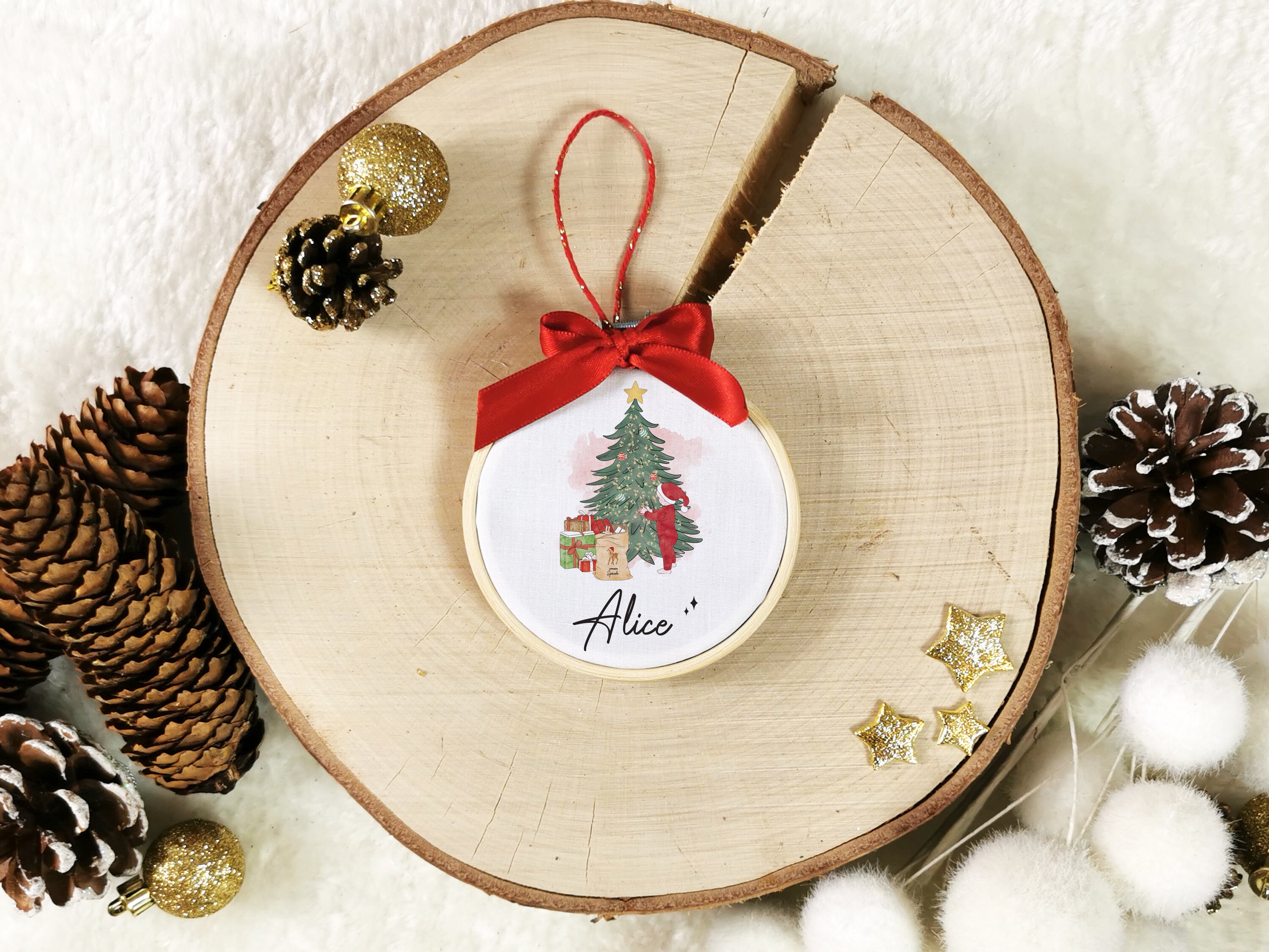 Boule de Noël Personnalisée, Boule Noël, Mon Premier Décoration Sapin, Personnalisable