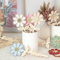 Personalized wooden flower | Personalized name daisy | Personalized gift for women | Original birthday gift | Gift idea product logo