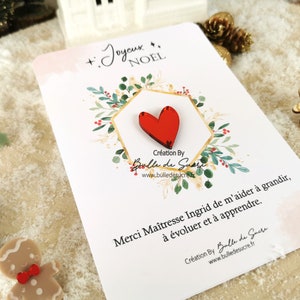 cadeau noël maitresse cadeau noël nounou pin's personnalisé cadeau marraine Bild 10