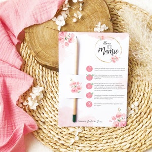 crayon à planter, cadeau mamie, carte à planter, fête des mamies, mamie, fête des grand mères, cadeau mamie personnalisé, idée cadeau mamie