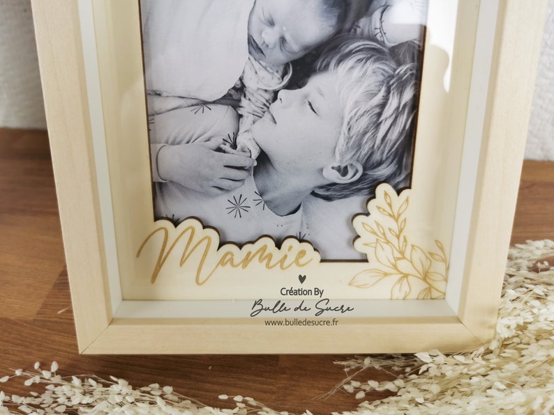 Cadre photo personnalisé naissance baptême mariage zdjęcie 3