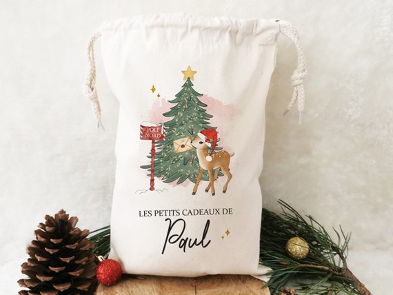 Hotte de Noël XXL personnalisée - Les cadeaux de  - Père Noël