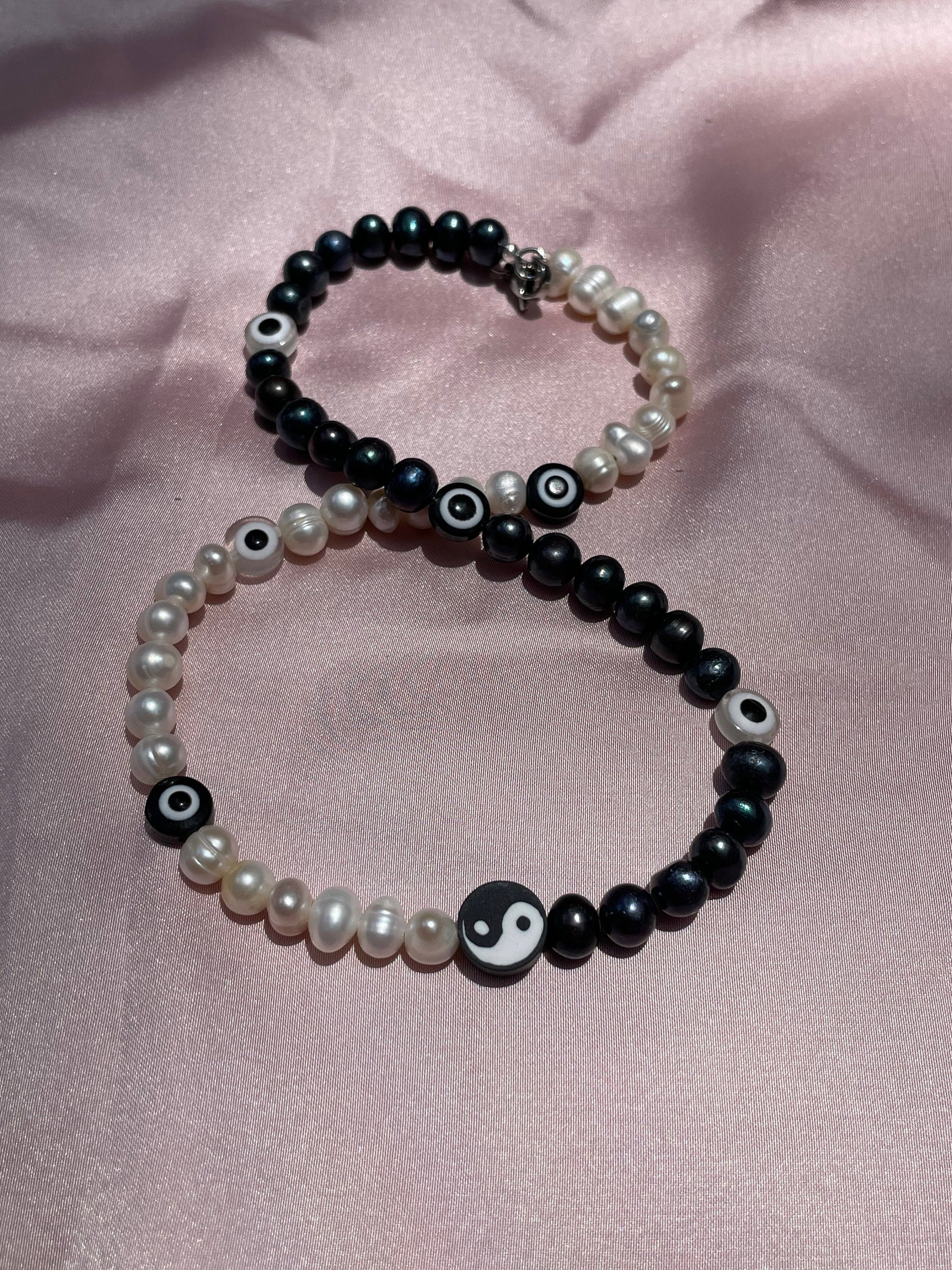 Yin yang pearl necklace Clearance