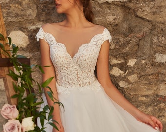 Tunika Brautkleid Etsy