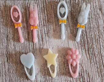 1/6 Scale Mini fashion doll baby toy rattles, baby toys doll nursery, miniature toys, for boy or girl, pink, blue, yellow, doll decor, cute