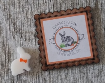 1/12 scale bunny wall decor, with small bunny table decor, cute miniature dollhouse easter sign, for doll, holiday, mini bunny, doll gift