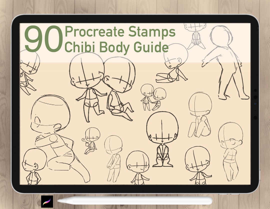 Super Deform Pose Collection Girl Kawaii Character How to Draw