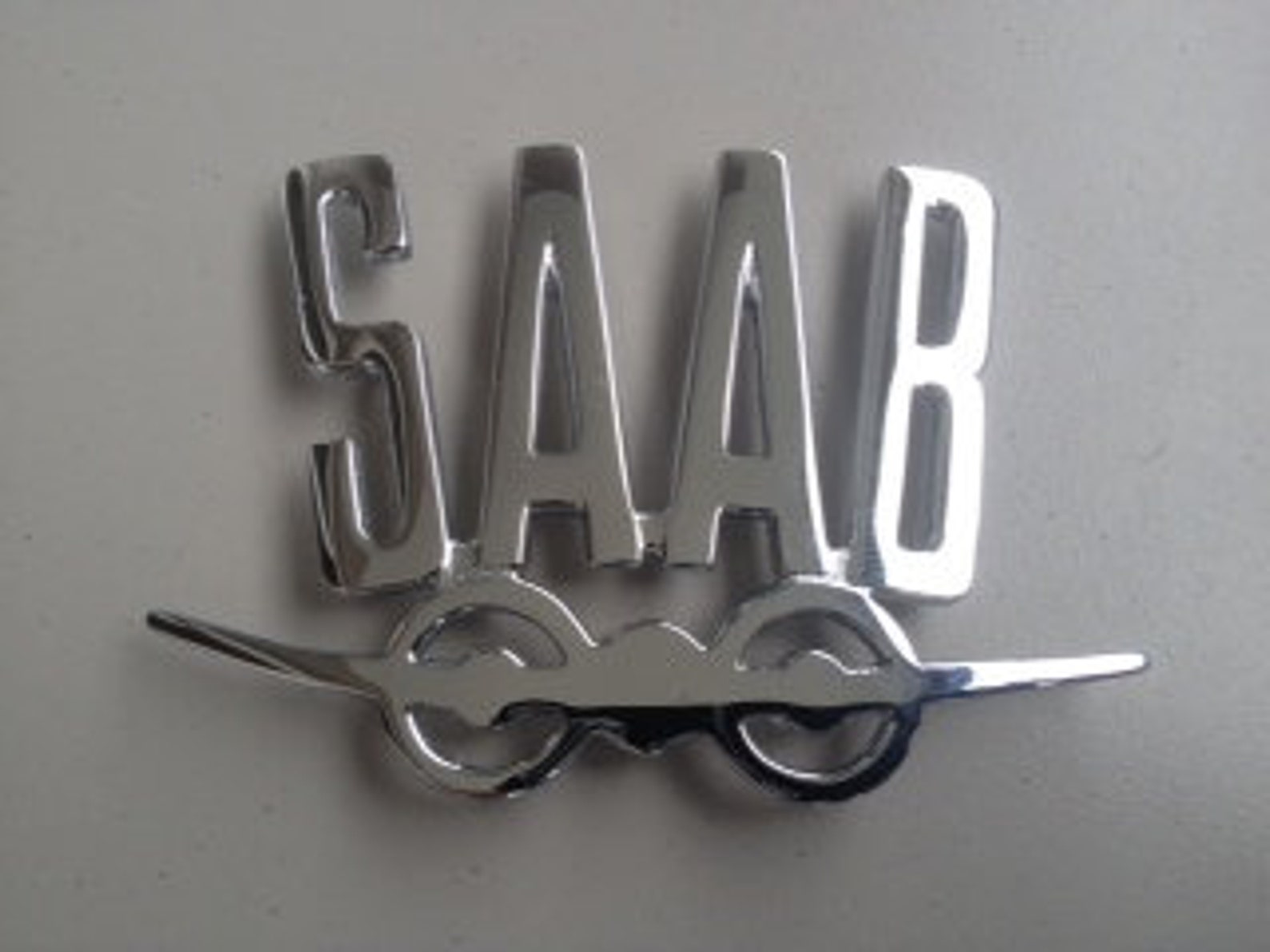 Car Mascot Hood Ornament SAAB PLAIN Mascot on Radiator Cap 1963 Saab