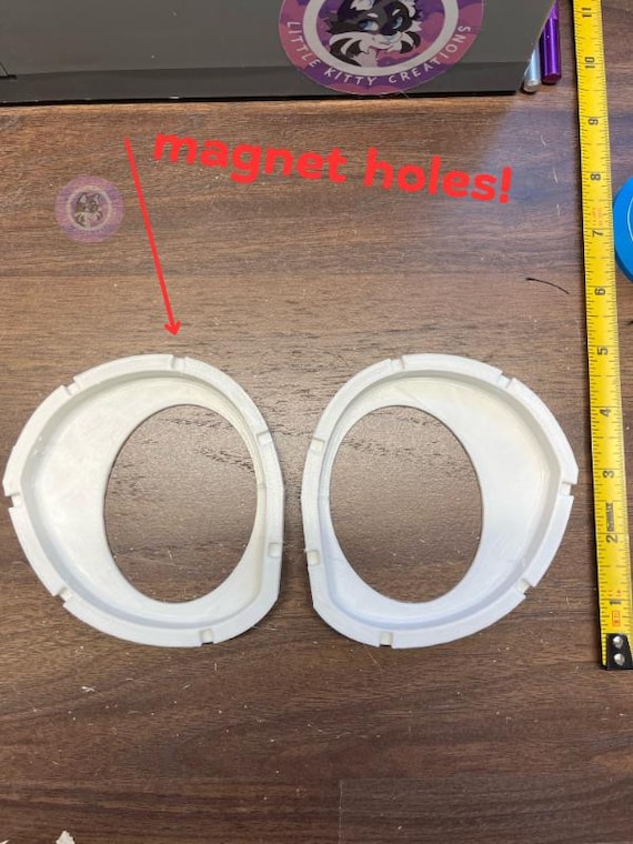 Chibi style 3D Fursuit Eyes with Magnet Holes [magnet size & links in description]