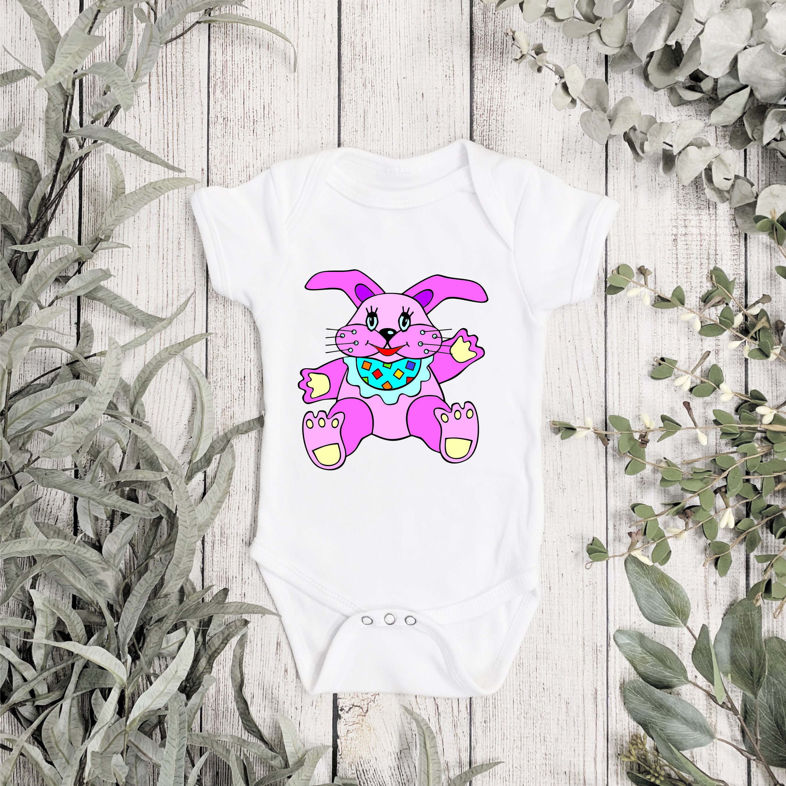Custom cute bunny rabbit baby shirt and toddler bunny rabbit Etsy