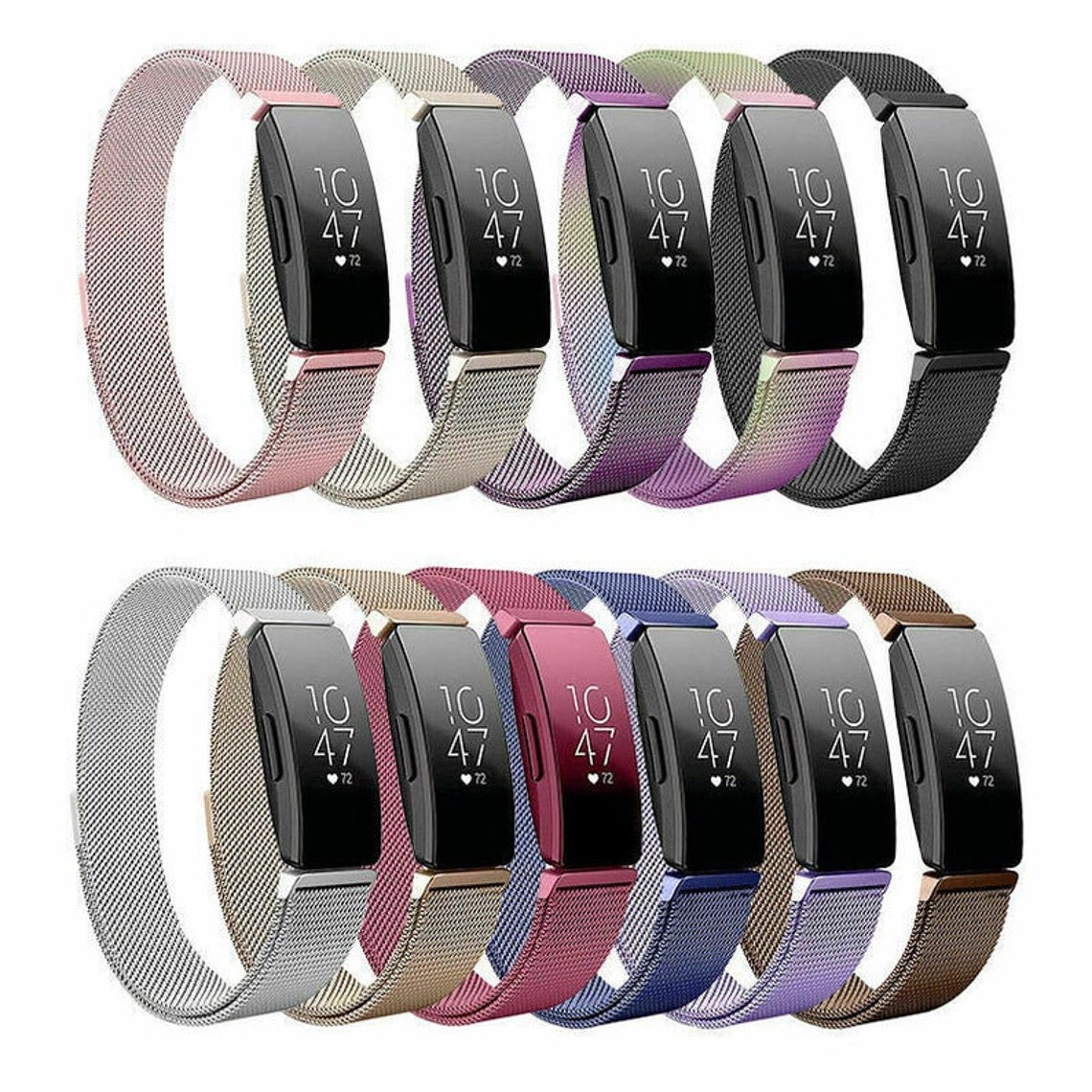 Fitbit Inspire 2 / HR / Ace 2 Strap Milanese Band Stainless Etsy