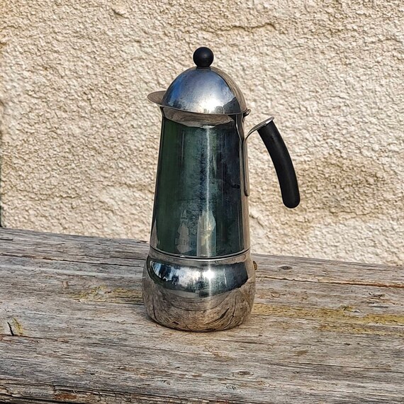 Vintage Huge Coffee Maker Bialetti Made in Italy Inox 1810 Etsy