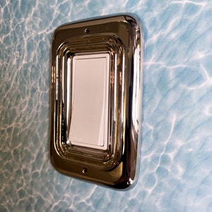 Polished Nickel Decora Switch Plate Cover, Outlet Cover, Lightswitch Cover