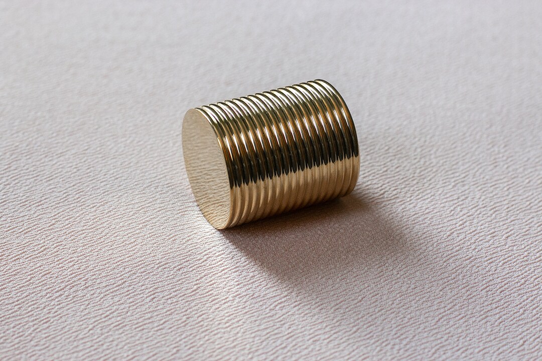 Polished Brass Curtain Drapery Rod End Cap Finial Etsy