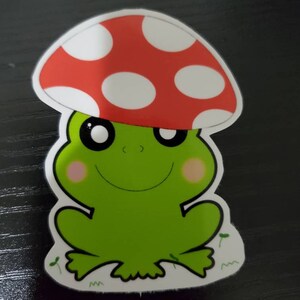 Mushroom Frog Sticker
