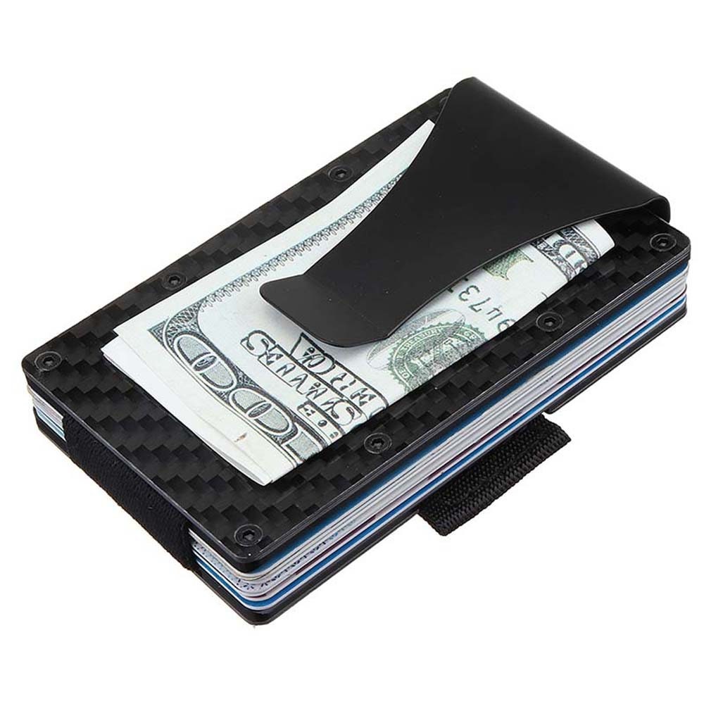 RFID Blocking Carbon Fiber Card Holder Money Clip Wallet | Etsy