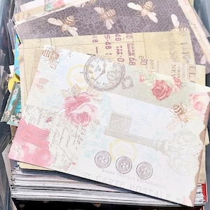 Mystery Junk Journal Grab Bag, Junk Journal Supplies Pack, Vintage Junk Journal Ephemera 10 bild 12
