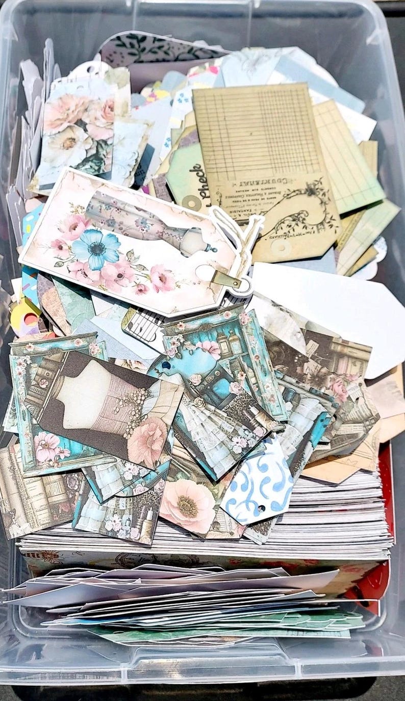 Mystery Junk Journal Grab Bag, Junk Journal Supplies Pack, Vintage Junk Journal Ephemera 10 bild 6
