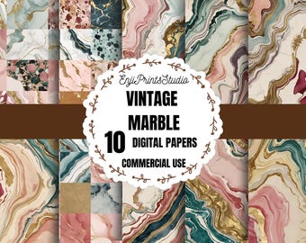 Marble Paper Sheets, Minimalist Marble Digital Backgrounds, Marble Design Paper For Weddings, Marble Background For Cards