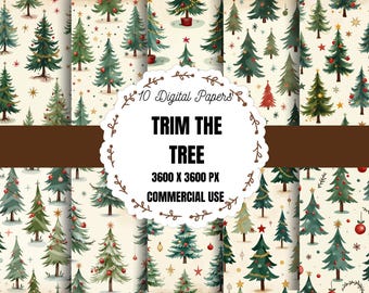 Christmas Tree Background, Christmas Tree Pattern, Christmas Tree Scrapbook, Christmas Tree Clipart, Christmas Tree Printable, Xmas Paper