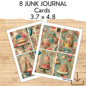 Digitale verjaardagskaarten, verjaardagscadeau, dagboekkaarten, blauwe dagboekkaarten, cadeau voor haar, aangepast dagboek, uniek verjaardagscadeau