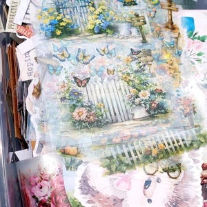 Mystery Junk Journal Grab Bag, Junk Journal Supplies Pack, Vintage Junk Journal Ephemera 10 bild 8