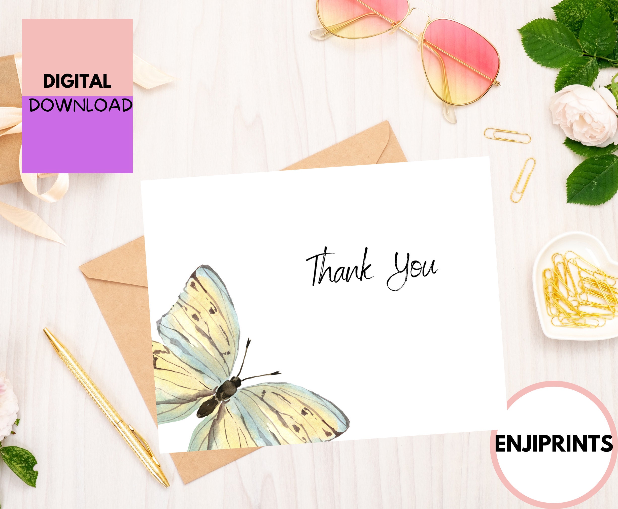 Invitations Invitations &amp; Announcements Thank you card instant download ...